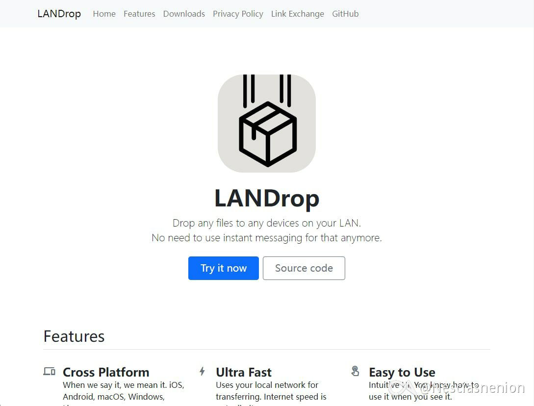 当下最方便的ios、win、安卓、mac跨平台文件传输app推荐–LANDrop